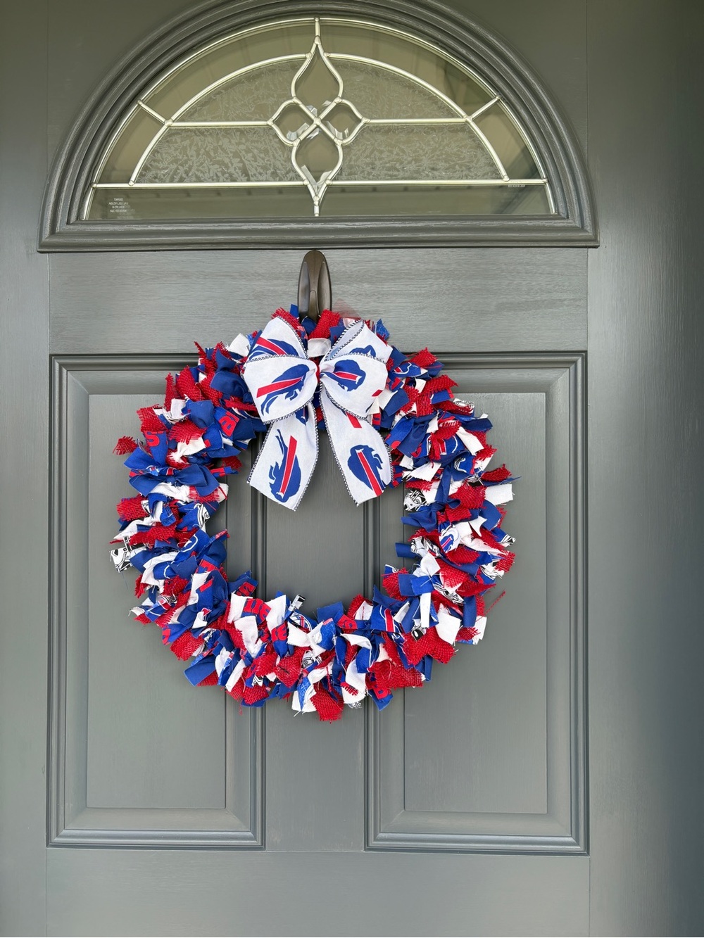 Buffalo Bills Rag Wreath Home Decor